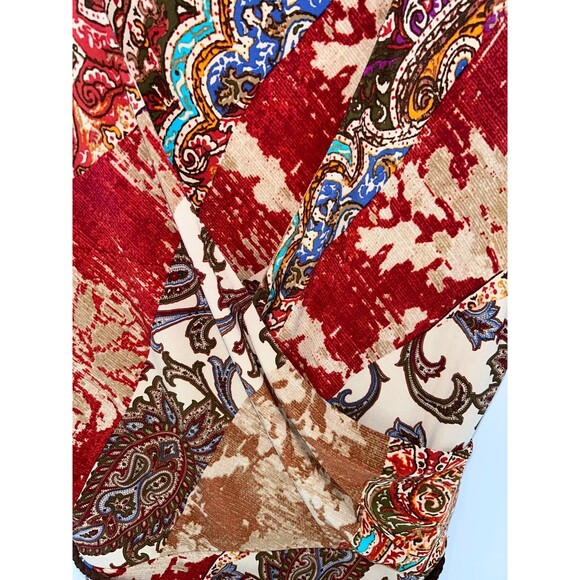 Women's Lauren Ralph Lauren Crossover Paisley Print Short Sleeve Dress Size 10 - Picture 6 of 7